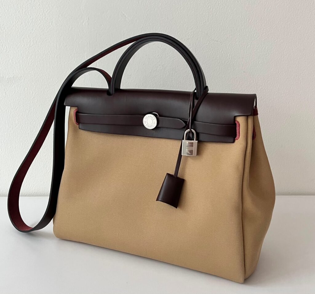Hermes Herbag 31 trench/blue tempete/rouge H/ebene PHW
