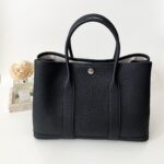 Hermes Garden Party 30 Black Leather PHW