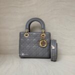 Dior Lady Dior Small Grey GHW