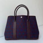 Hermes Garden Party 36 Geometric Canvas/Rouge Sellier PHW