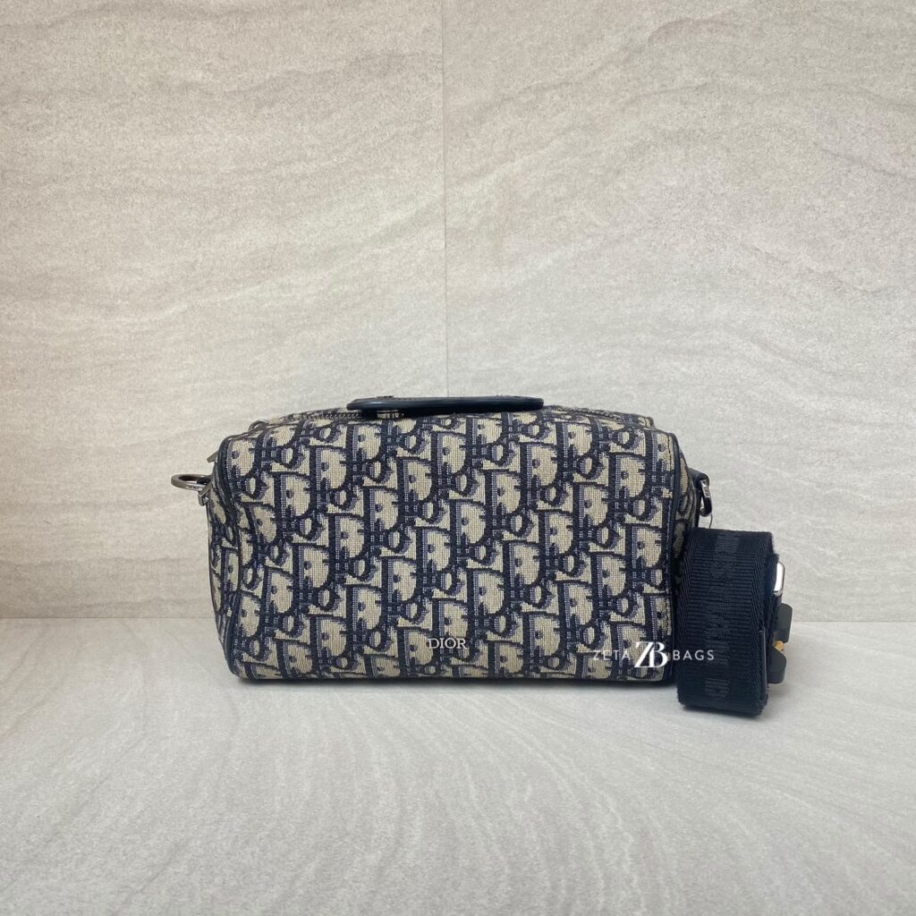 Dior Lingot Messenger Canvas Oblique Navy Black SHW