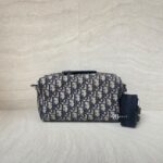 Dior Lingot Messenger Canvas Oblique Navy Black SHW