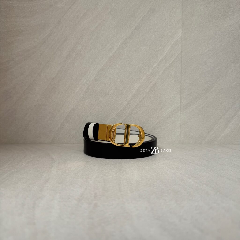 Dior Reversible Belt Black And White