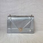 Dior Diorama Medium Metallic Silver SHW