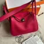 Hermes Mini Lindy Framboise PHW