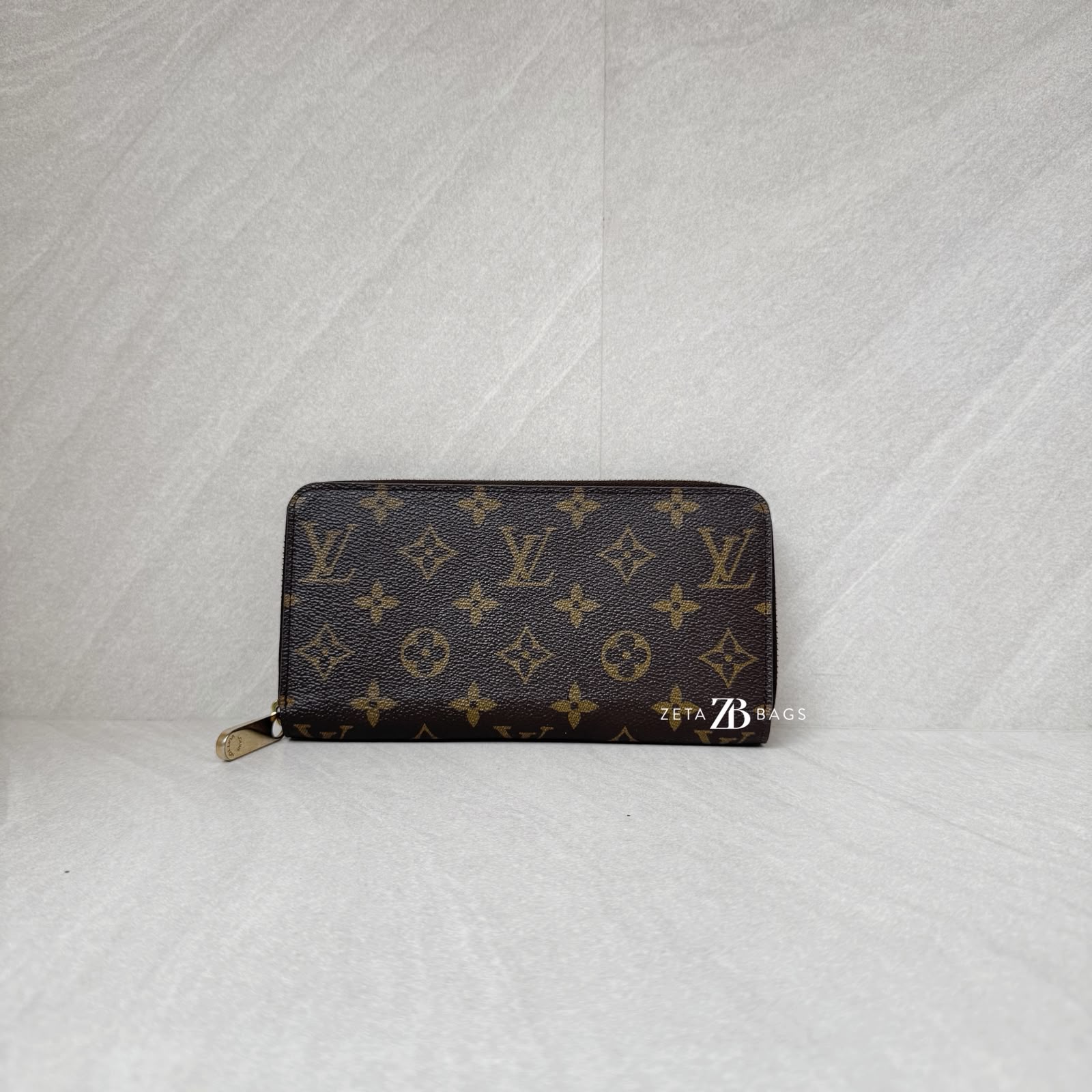 Louis Vuitton Zippy Wallet Caramel Monogram GHW