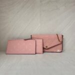 Louis Vuitton Felicie GM Monogram Empreinte Rose Poudre GHW