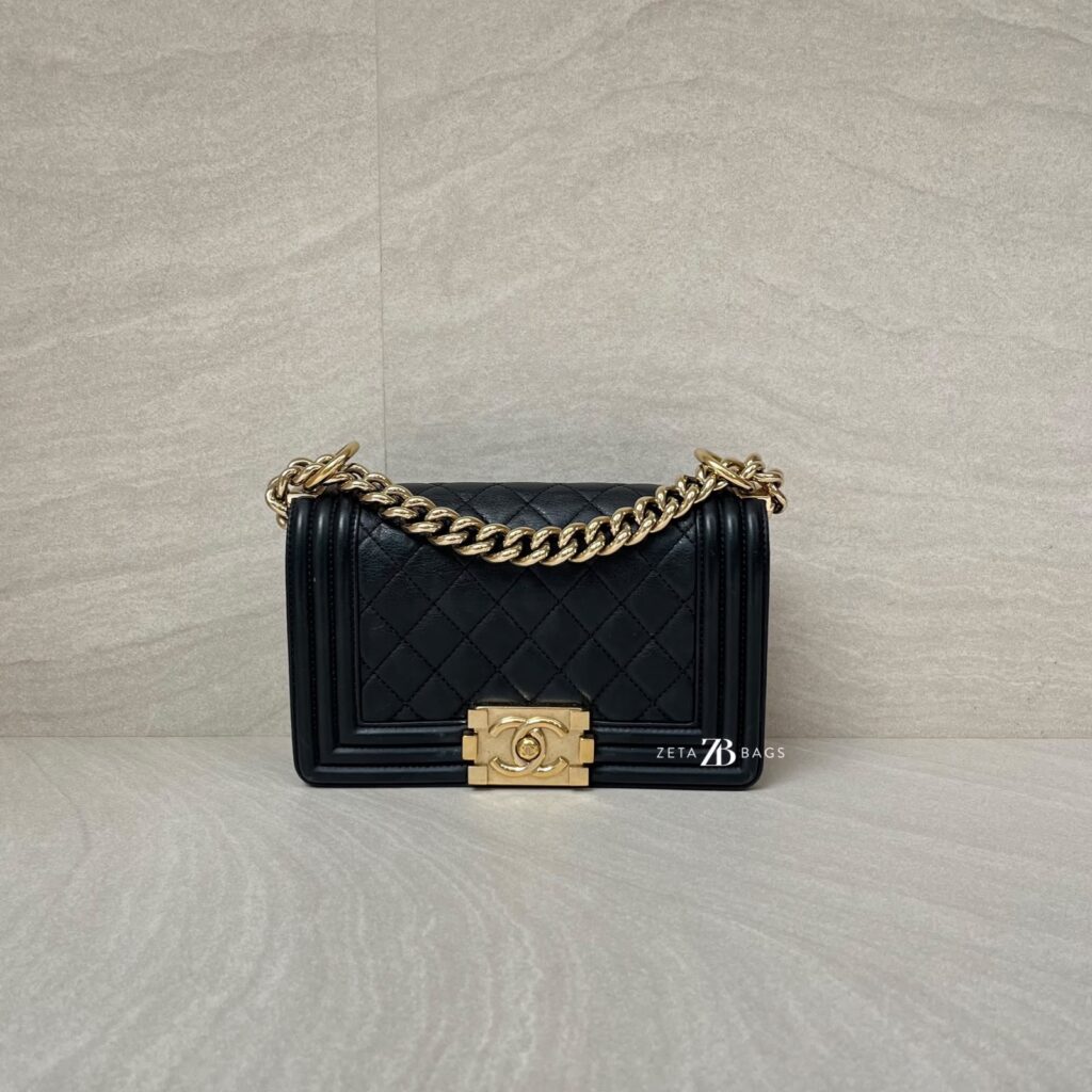 Chanel Boy Small Black GHW