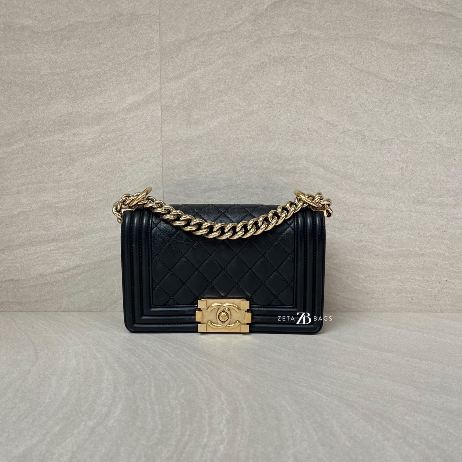 Chanel Boy Small Black GHW