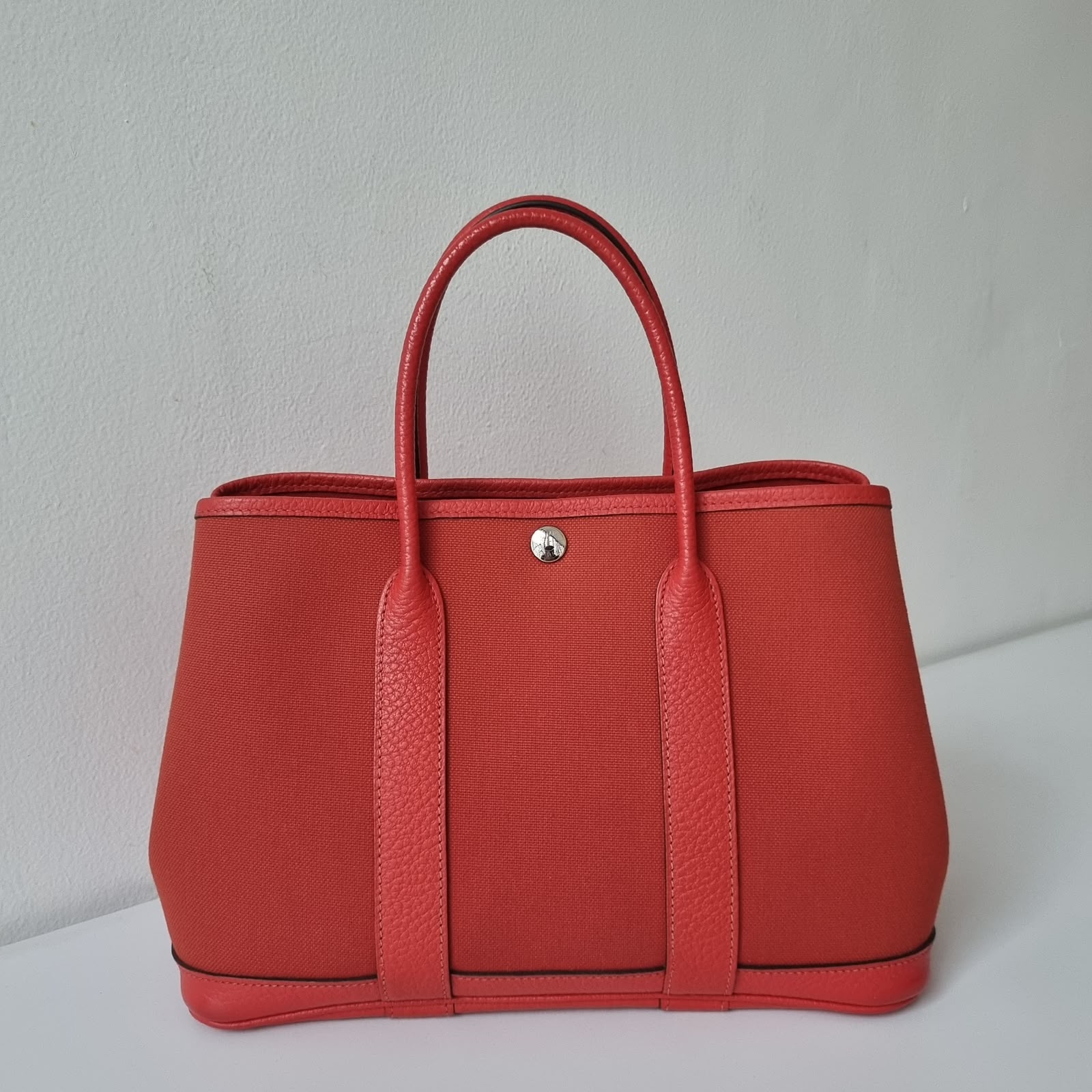 Hermes Garden Party 30 Rouge Tomatto PHW