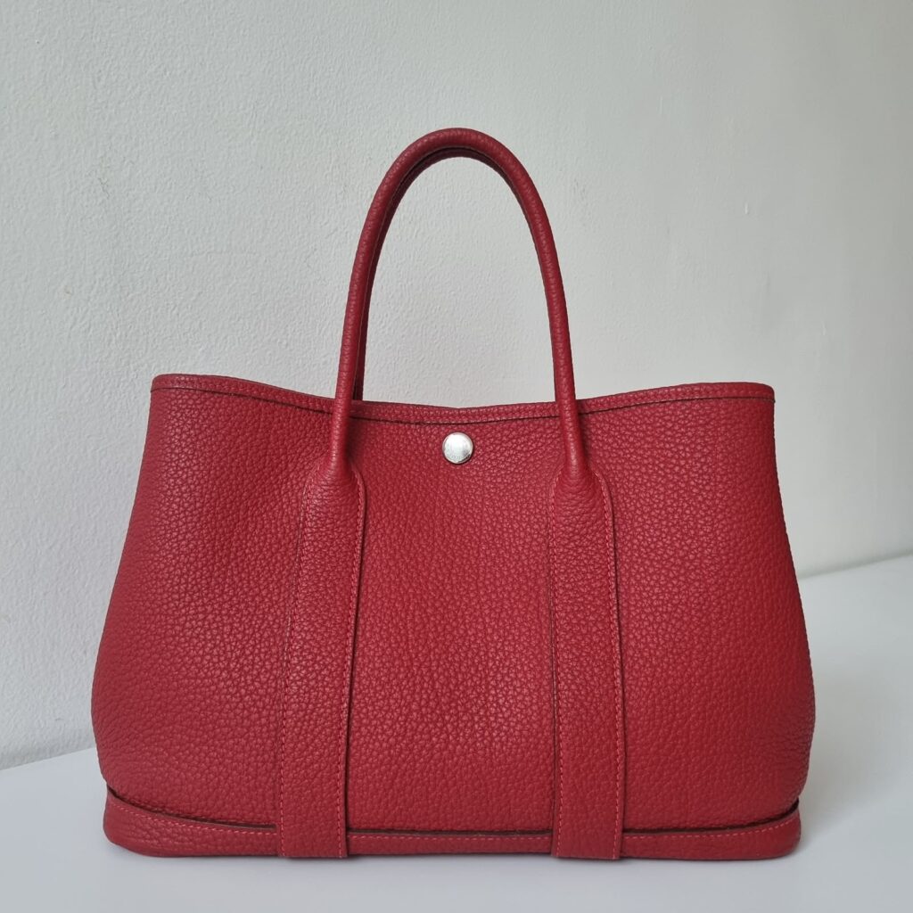 Hermes Garden Party 30 rouge negonda PHW