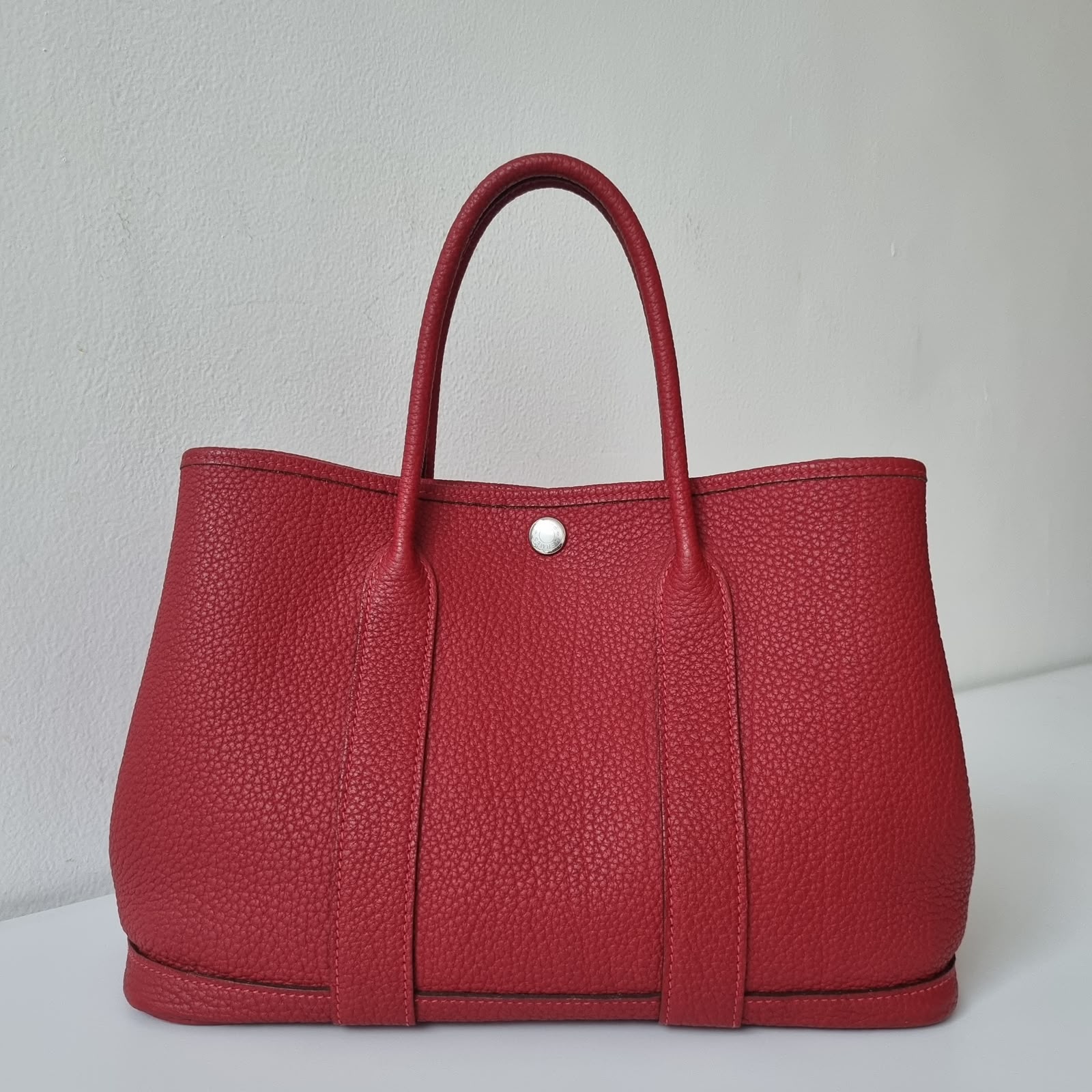 Hermes Garden Party 30 rouge negonda PHW