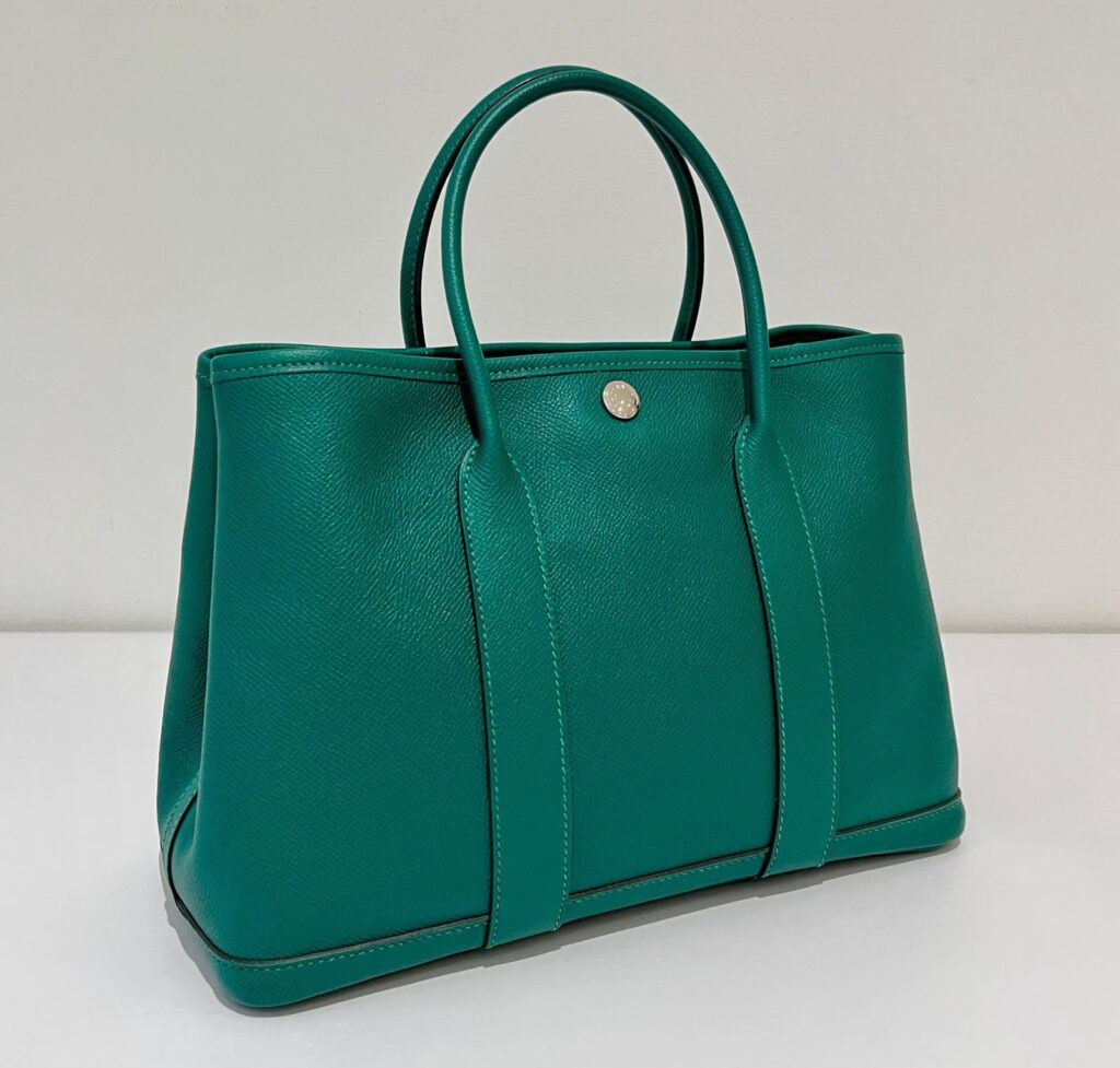 Hermes Garden Party 30 Malachite Epsom PHW