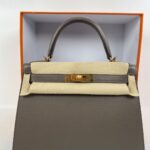 Hermes Kelly 28 Etain Epsom Sellier GHW