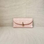 Dior My Dior Violet Wallet Lambskin Rose Poudre GHW