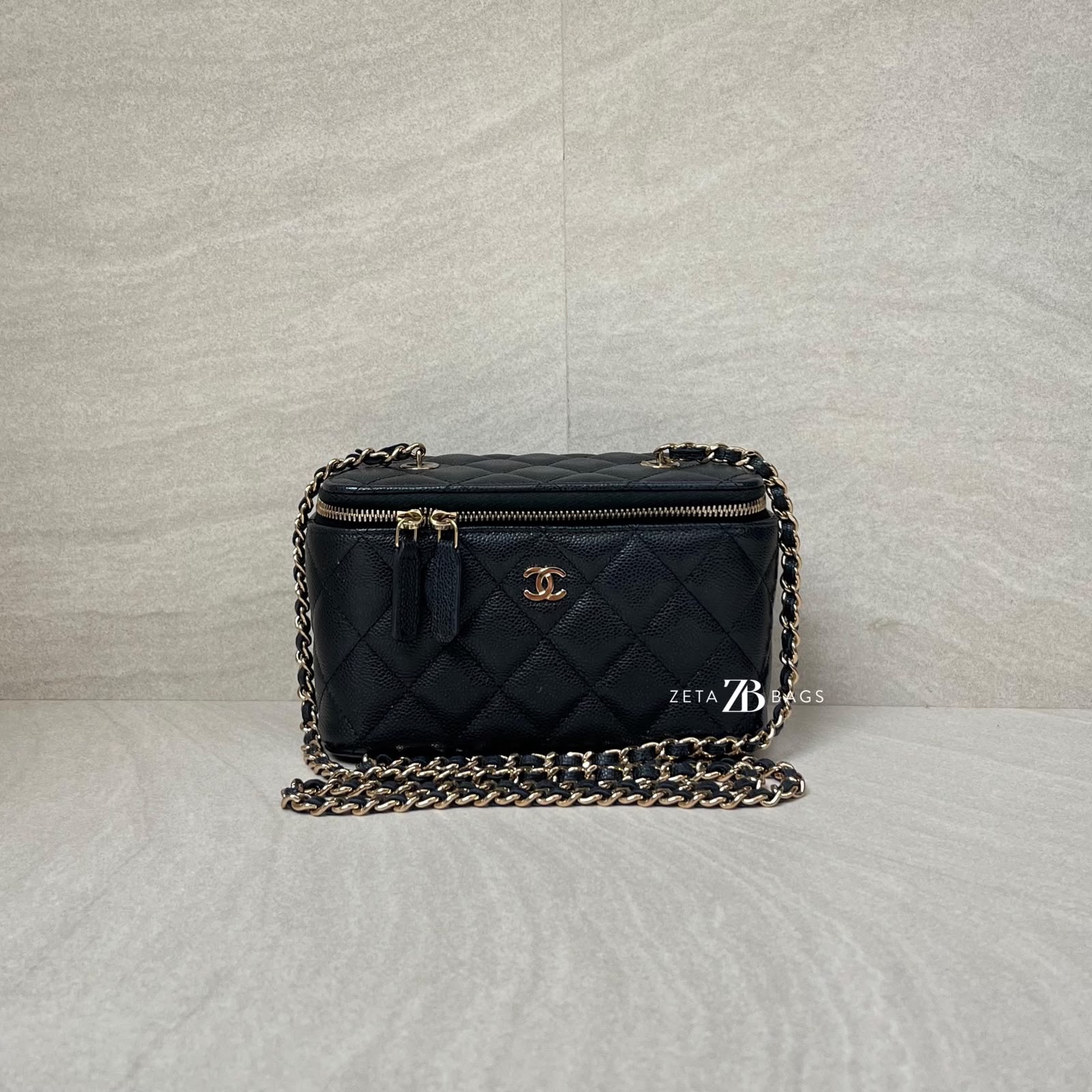 Chanel Vanity Caviar Black GHW