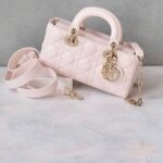 Dior Small Lady Djoy Bag in Pink Rose Blush GHW