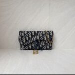 Dior WOC Canvas Oblique Blue GHW