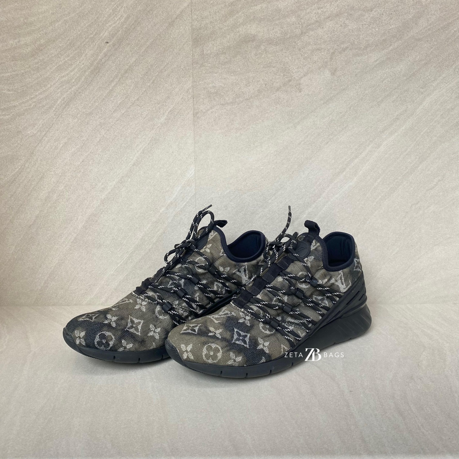 Louis Vuitton Fastlane Sneaker Denim Monogram Wash