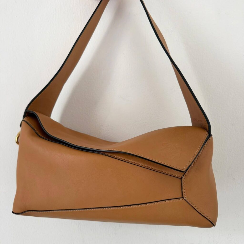 Loewe Puzzle Hobo Bag Tan Camel GHW