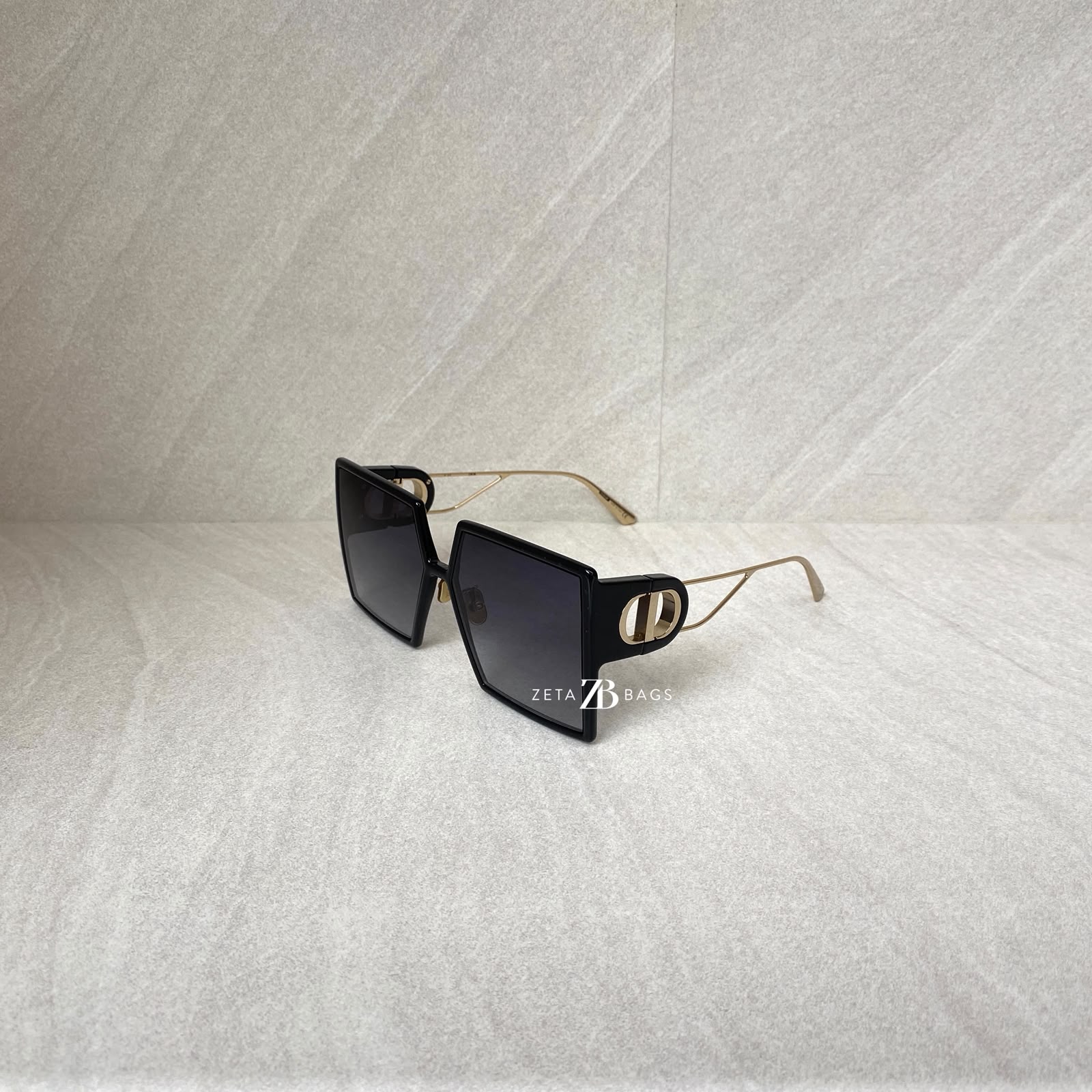 Dior 30 Montaigne Sunglasses Black Gold