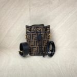 Fendi Mon Tresor Mini Bucket FF Brown Black