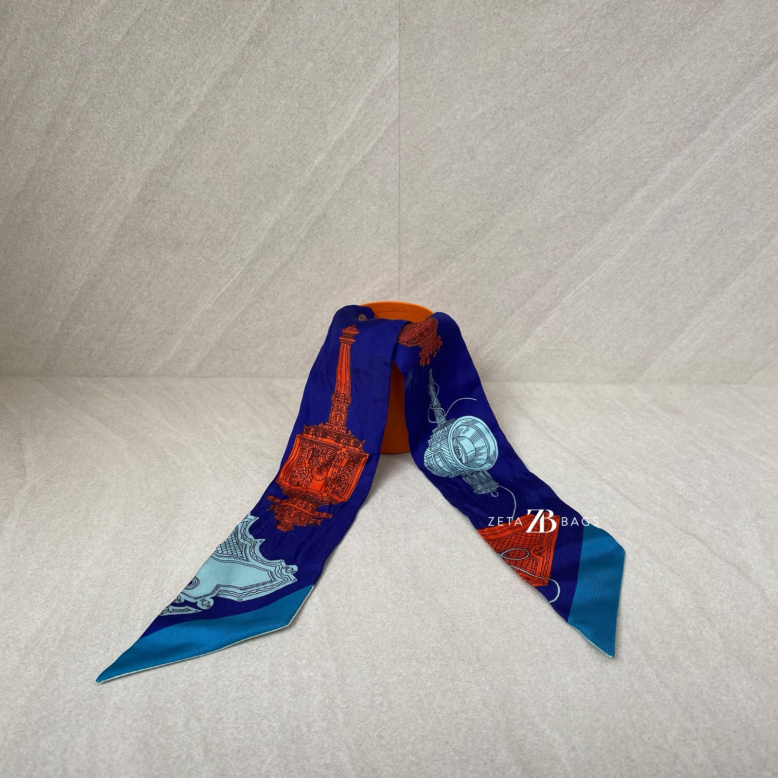 Hermes Twilly Mervelleuses Blue Glace Colorway