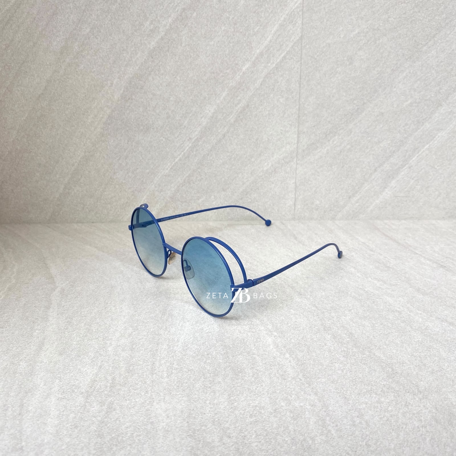 Fendi Round Sunglasses FF0343/S Blue
