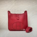 Hermes Evelyne GM Clemence Rouge Garance PHW