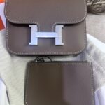 Hermes Constance slim wallet etoupe epsom PHW