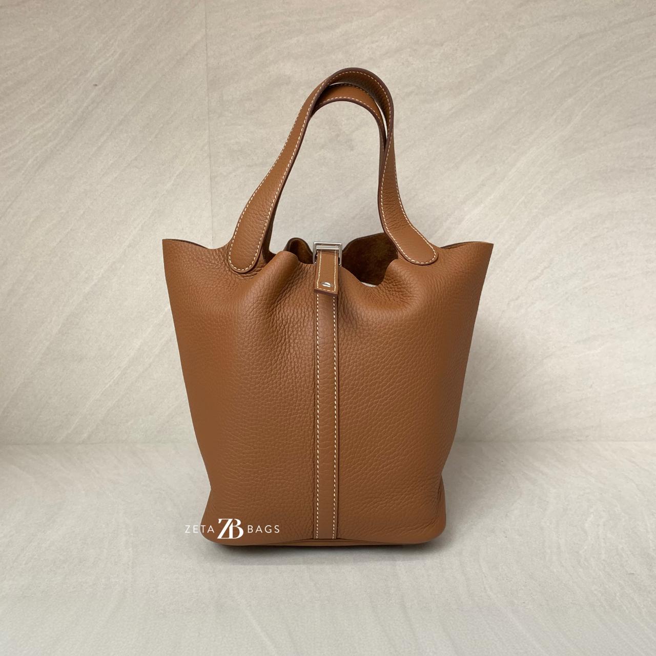 Hermes Picotin 22 Clemence Gold PHW