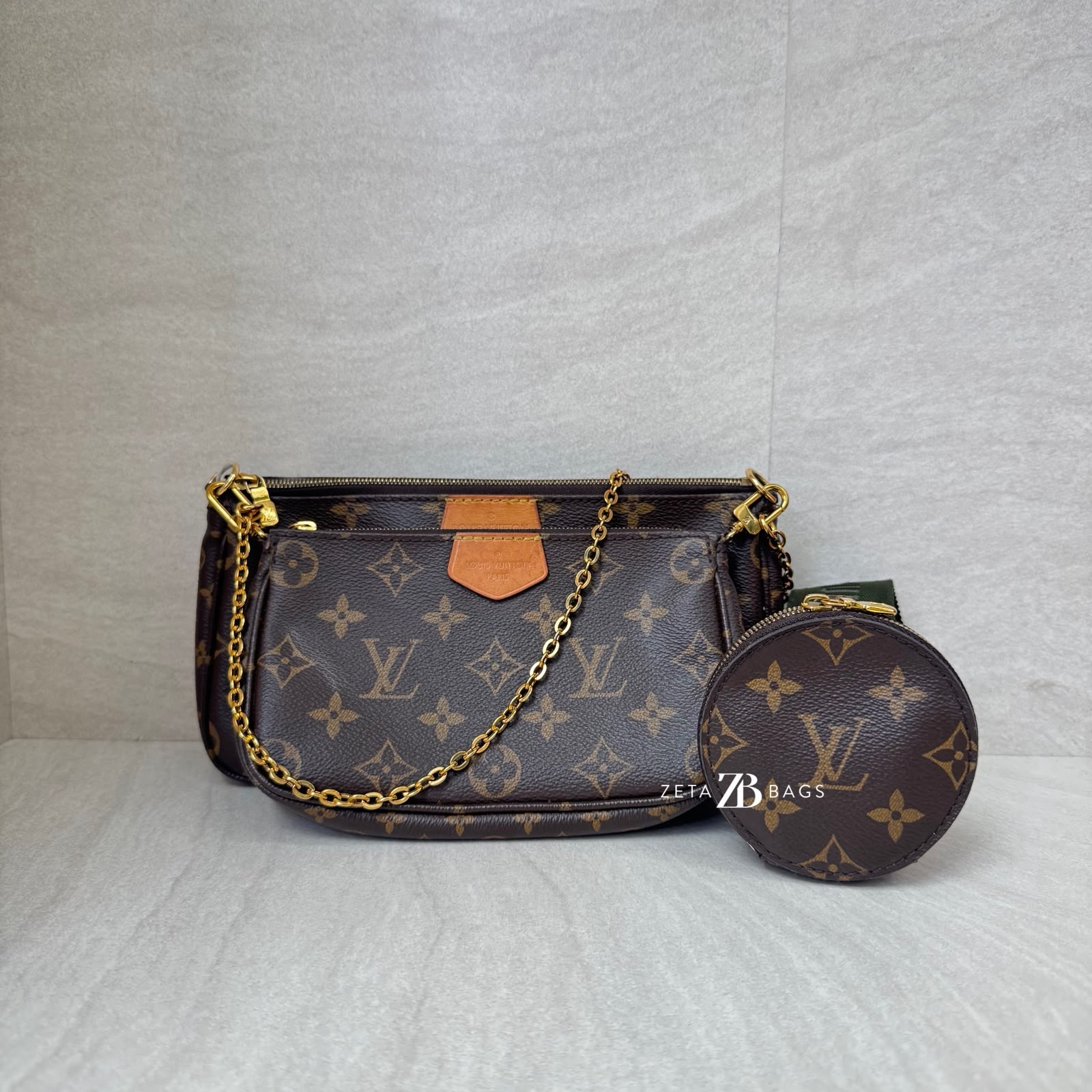 Louis Vuitton Multi Pochette Monogram Khaki