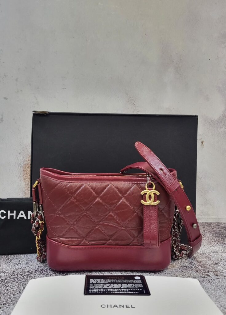 Chanel Gabrielle Small Maroon