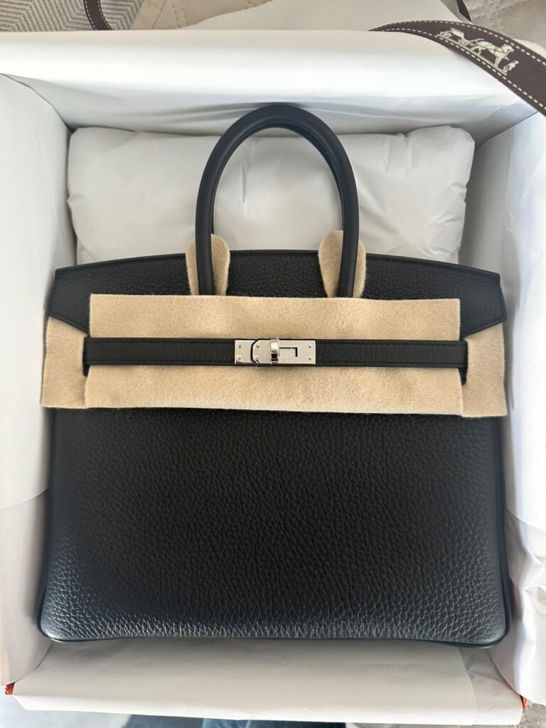 Hermes Birkin 25 Black Togo PHW
