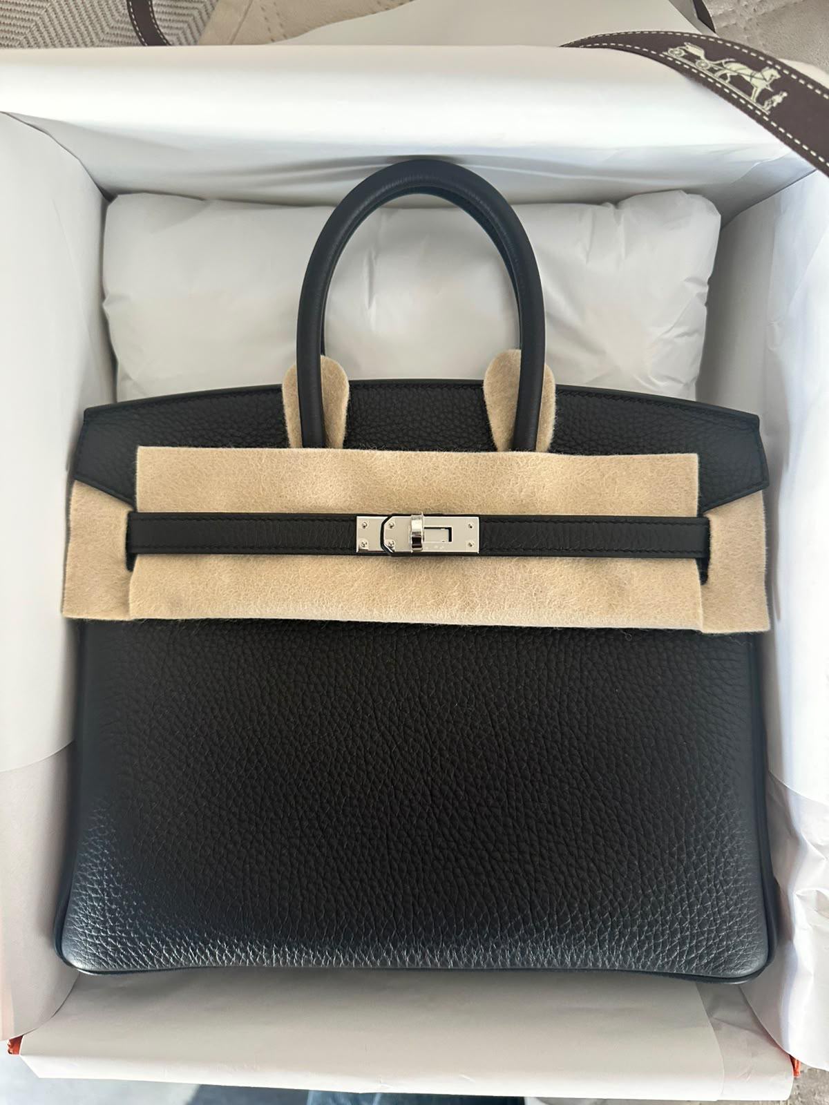Hermes Birkin 25 Black Togo PHW