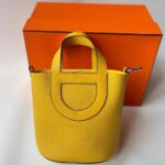 Hermes Picotin Loop 18  / Pico Loop 18 Yellow Sun  PHW