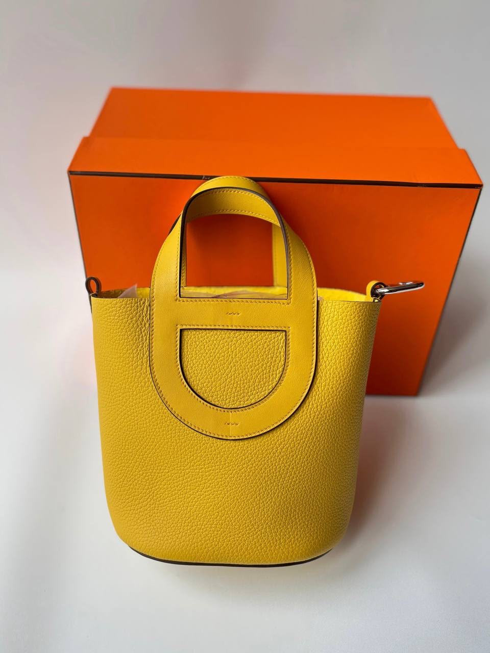 Hermes Picotin Loop 18  / Pico Loop 18 Yellow Sun  PHW