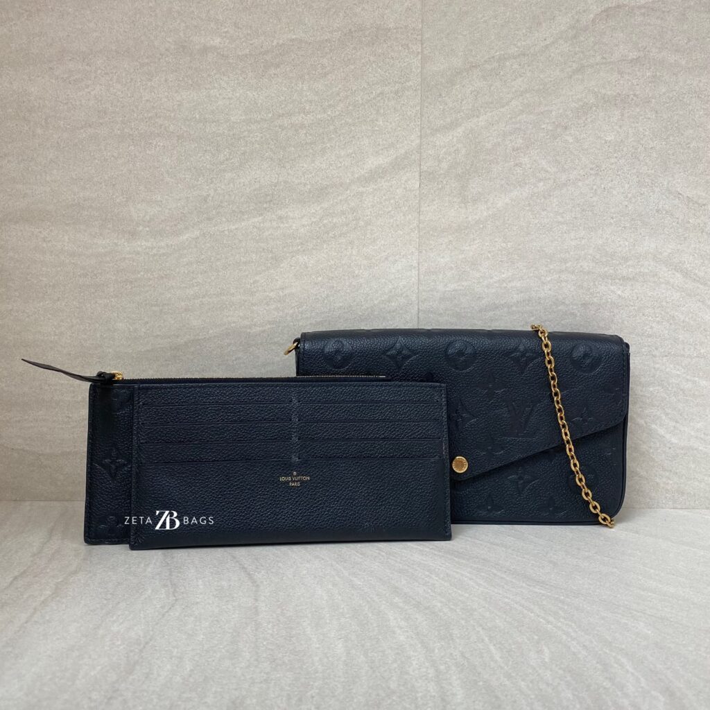 Louis Vuitton Felicie Pochette Monogram Empreinte Black GHW