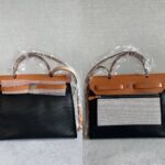 Hermes Herbag 31 Waterproof Noir/Natural PHW