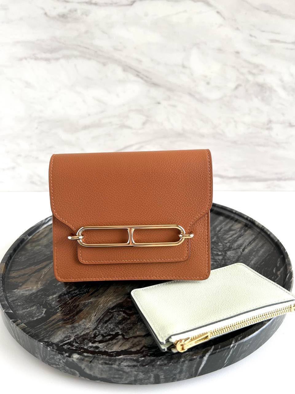 Hermès Roulis Slim Gold/Vert Fizz Evercolor PBHW