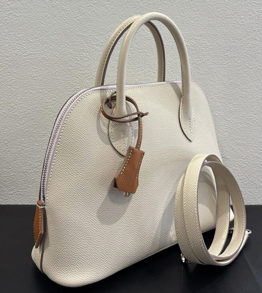 Hermes Bolide 25 Lime/Mauve Sylvester Inside Craie PHW