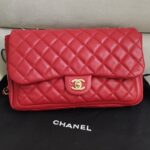Chanel Flap Red Calf GHW