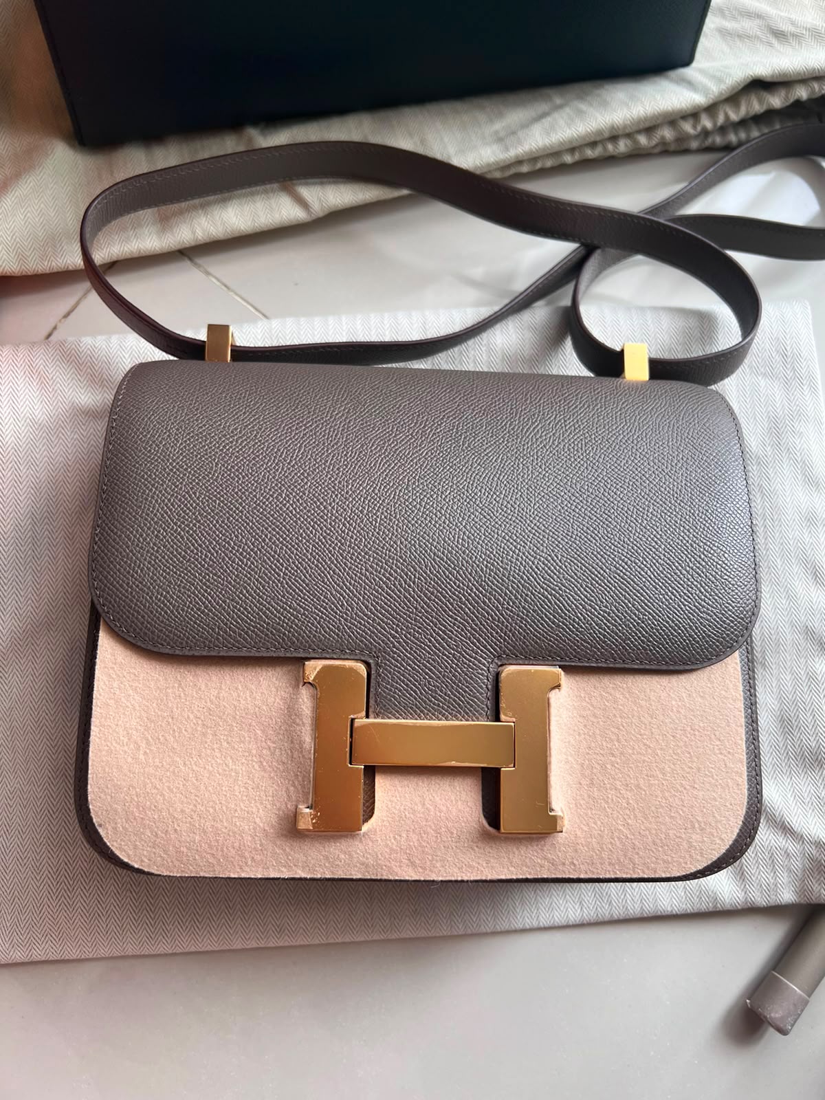 Hermes Constance 24 Etain Epsom RGHW