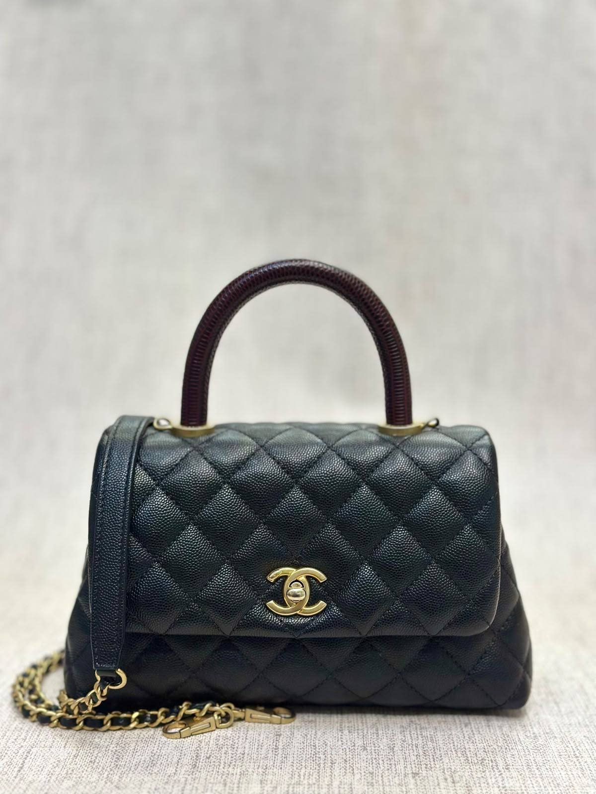Chanel Coco Handle Small Black Caviar GHW