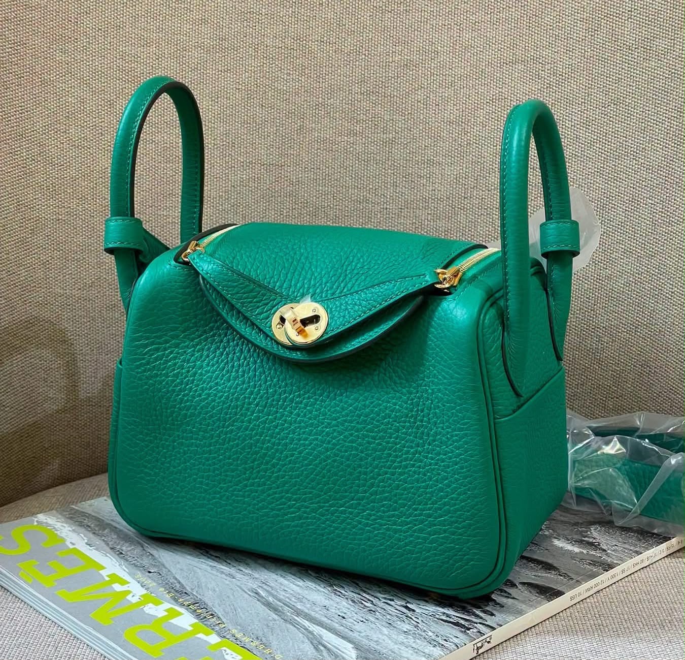 Hermes Mini Lindy II Vertigo Clemence GHW