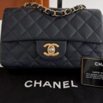 Chanel Mini Rectangle Classic Dark Navy Lambskin GHW