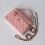Chanel Vanity Top Handle Bag 25C in Pink Caviar LGHW