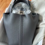 Hermes Picotin 18 Ardoise Clemence PHW