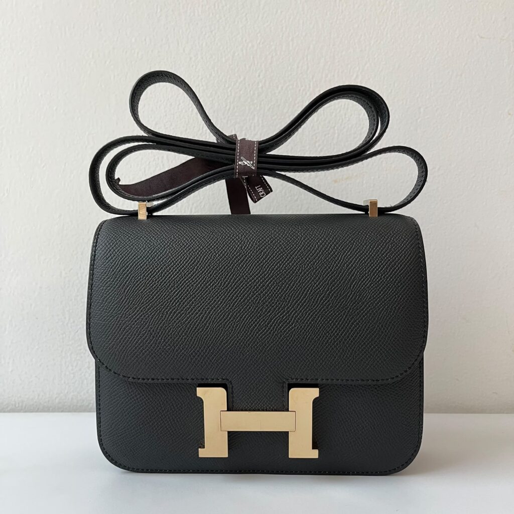 Hermès Constance 18-1 Plomb Epsom Permabrass
