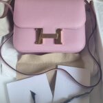 Hermes Constance 18 Pink Mauve Epsom RGHW
